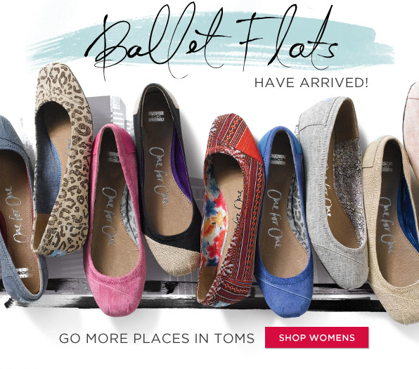 toms one for one ballet flats